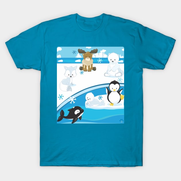 Arctic Friends T-Shirt by Mama_Baloos_Place